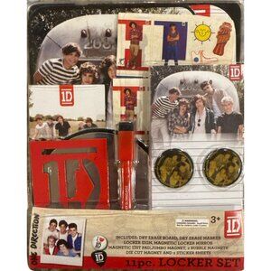 1D One Direction GROUP 11pc Locker Set Dry Erase Board 8.5" x 6.75" 2013 AS IS!